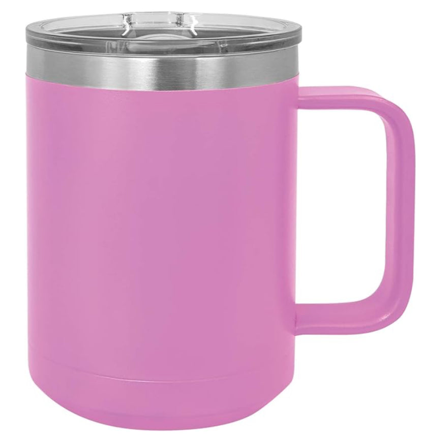 15 oz. Vacuum Insulated Mug with Slider Lid