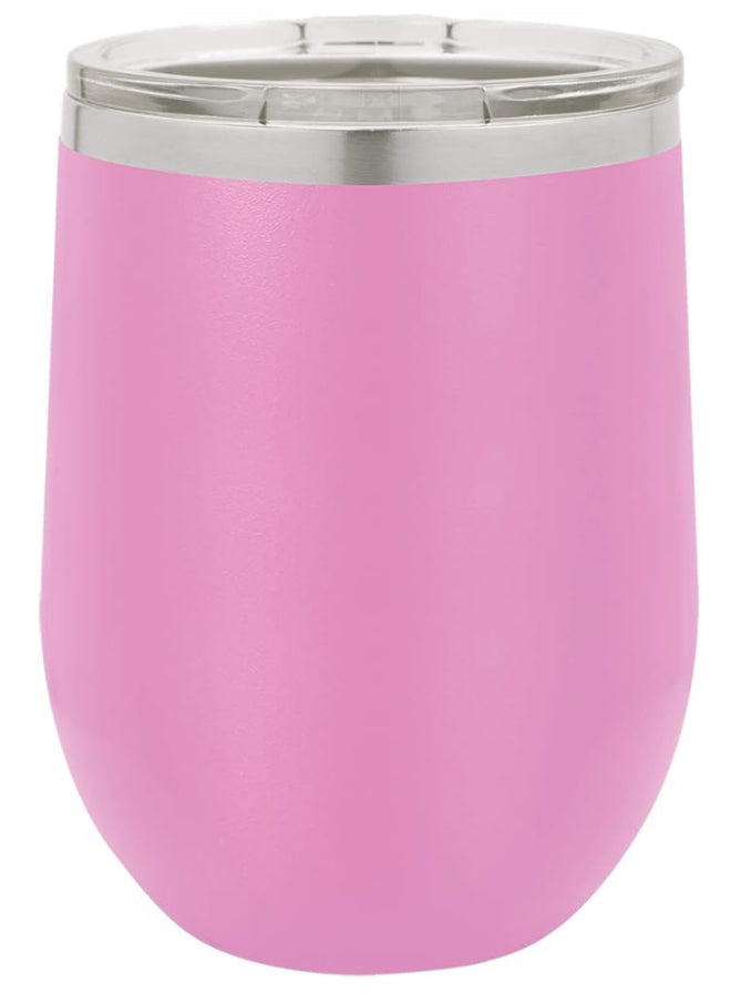 12 oz. Vacuum Insulated Stemless Wine Tumbler with Lid