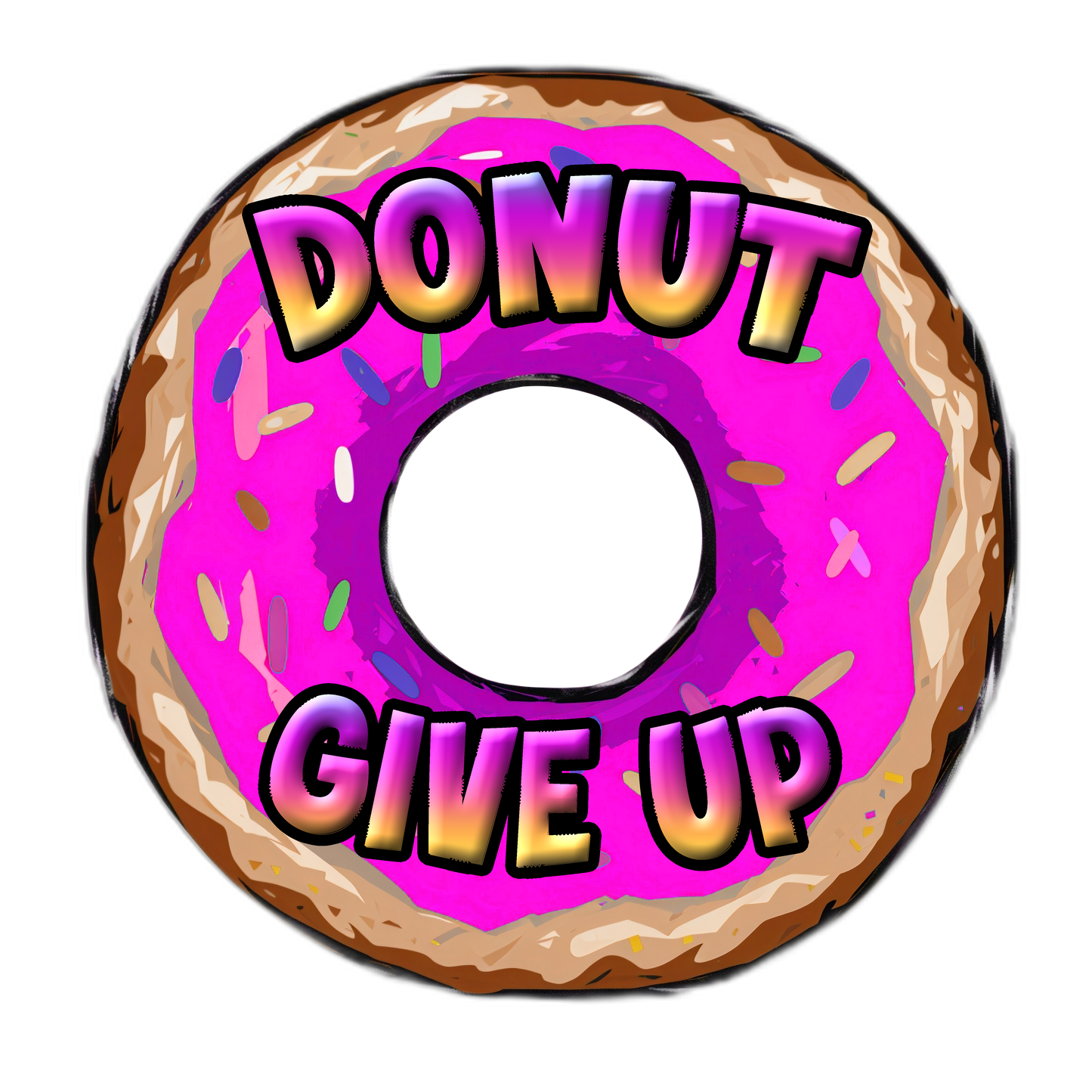 Die-cut Holographic Motivational Stickers