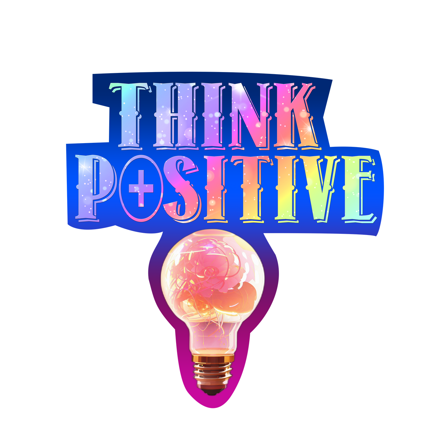 Die-cut Holographic Motivational Stickers