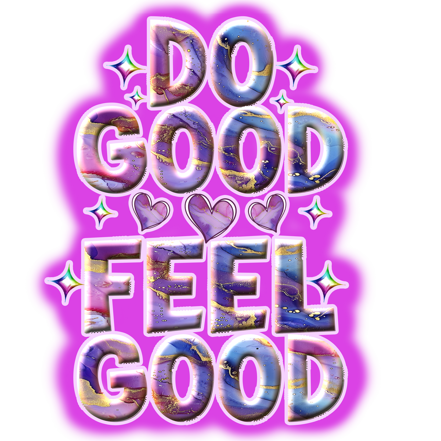 Die-cut Holographic Motivational Stickers