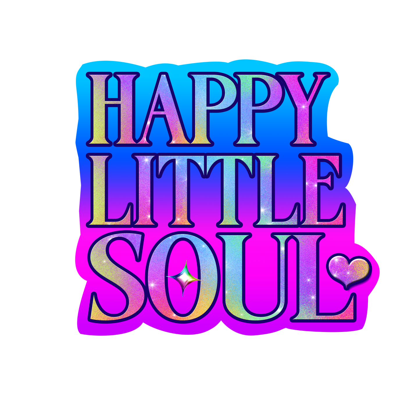 Die-cut Holographic Motivational Stickers
