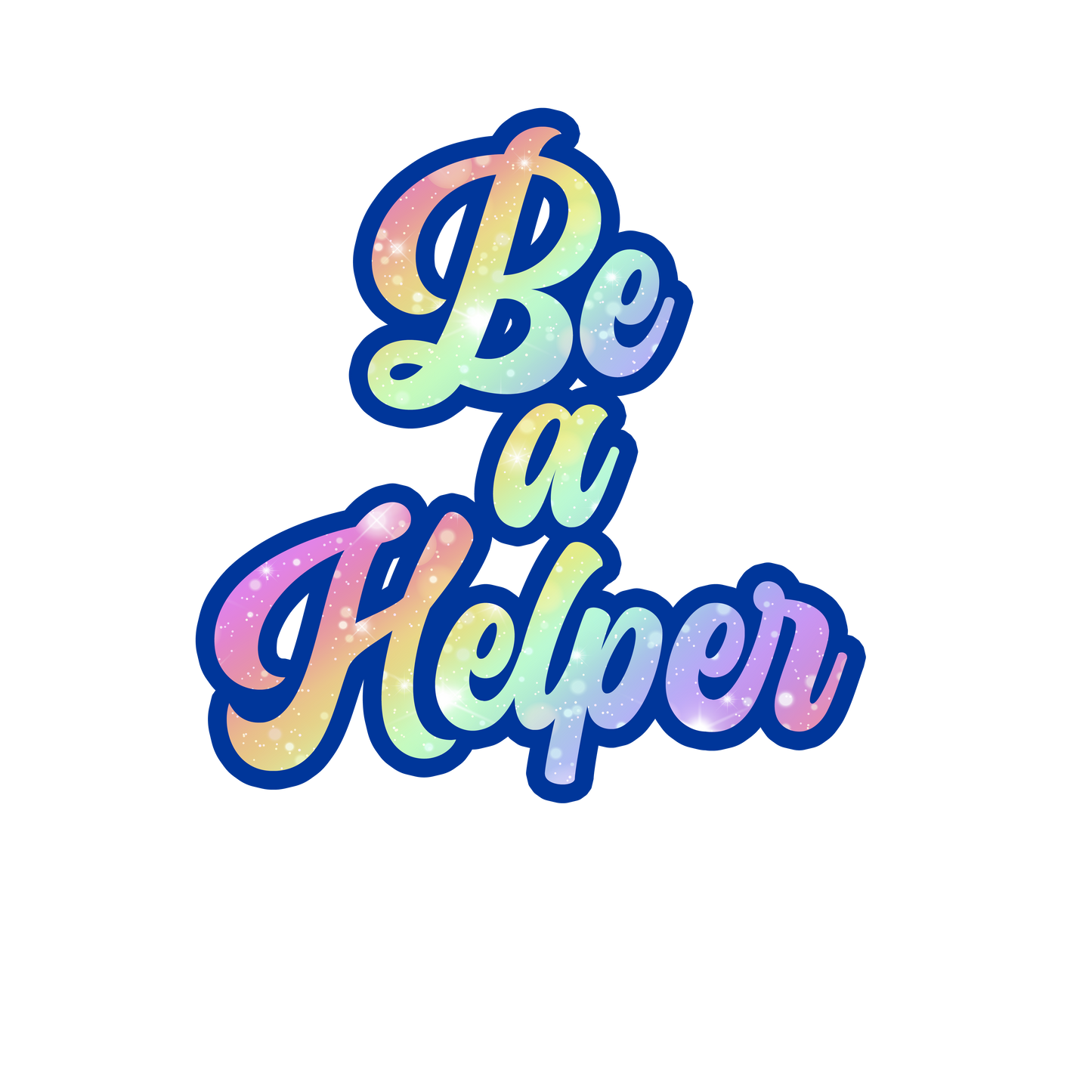 Die-cut Holographic Motivational Stickers