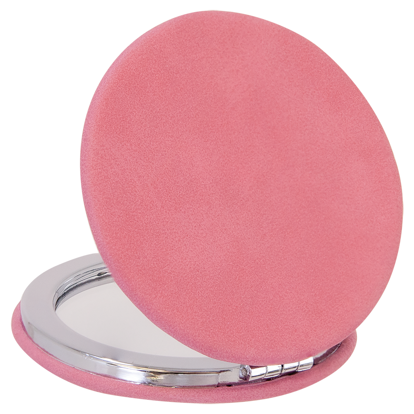 Laserable Leatherette Compact Mirror 2 1/2"