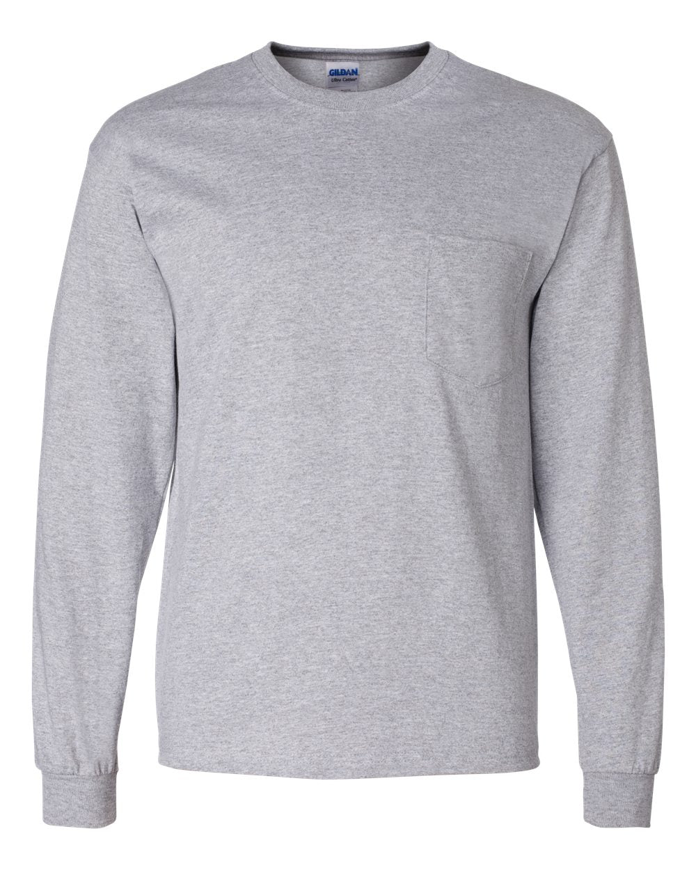 Gildan - Ultra Cotton® Long Sleeve Pocket T-Shirt