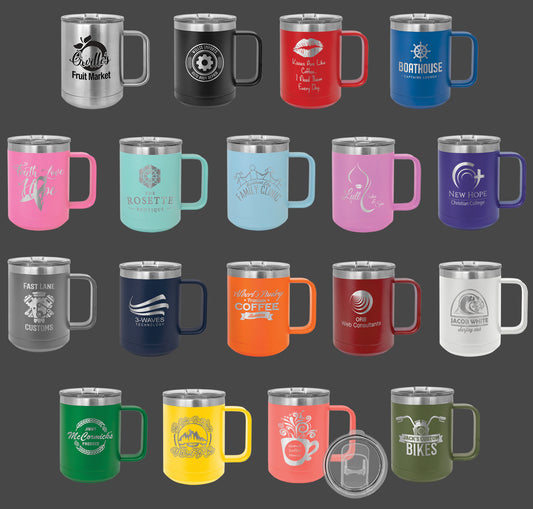 15 oz. Vacuum Insulated Mug with Slider Lid