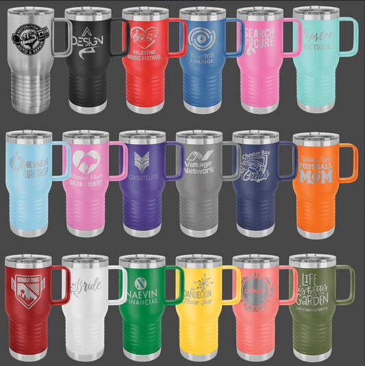 20 oz.Vacuum Insulated Travel Mug with Slider Lid