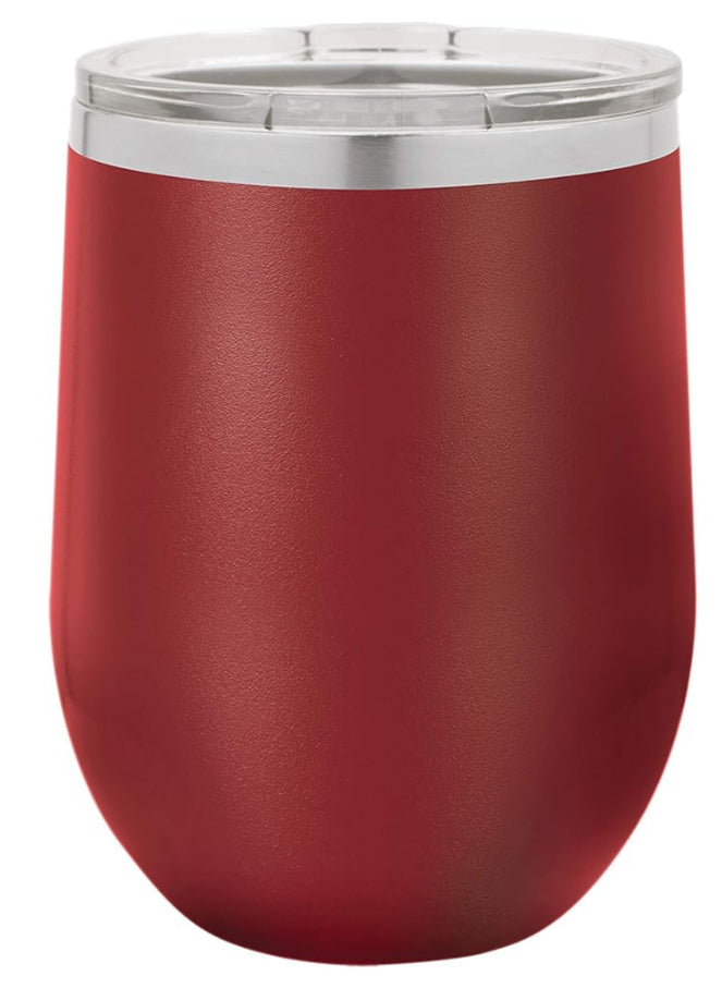 12 oz. Vacuum Insulated Stemless Wine Tumbler with Lid